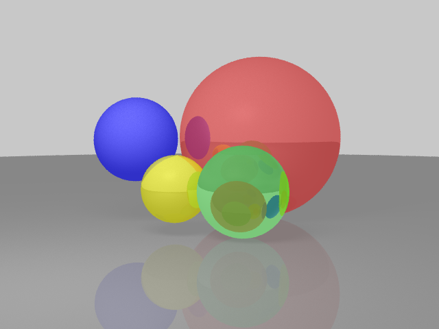 Before: traditional ray tracer