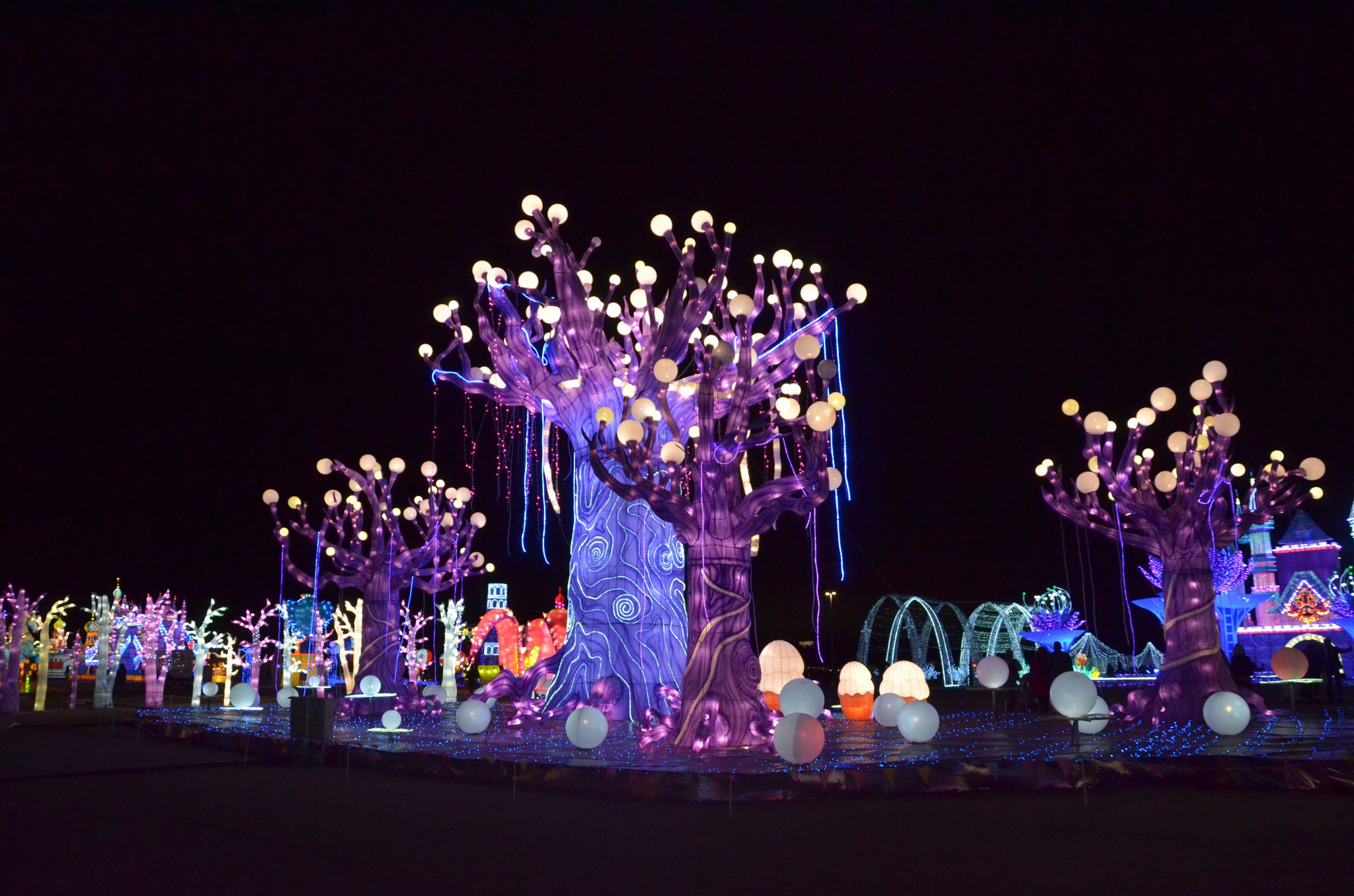 New year light show