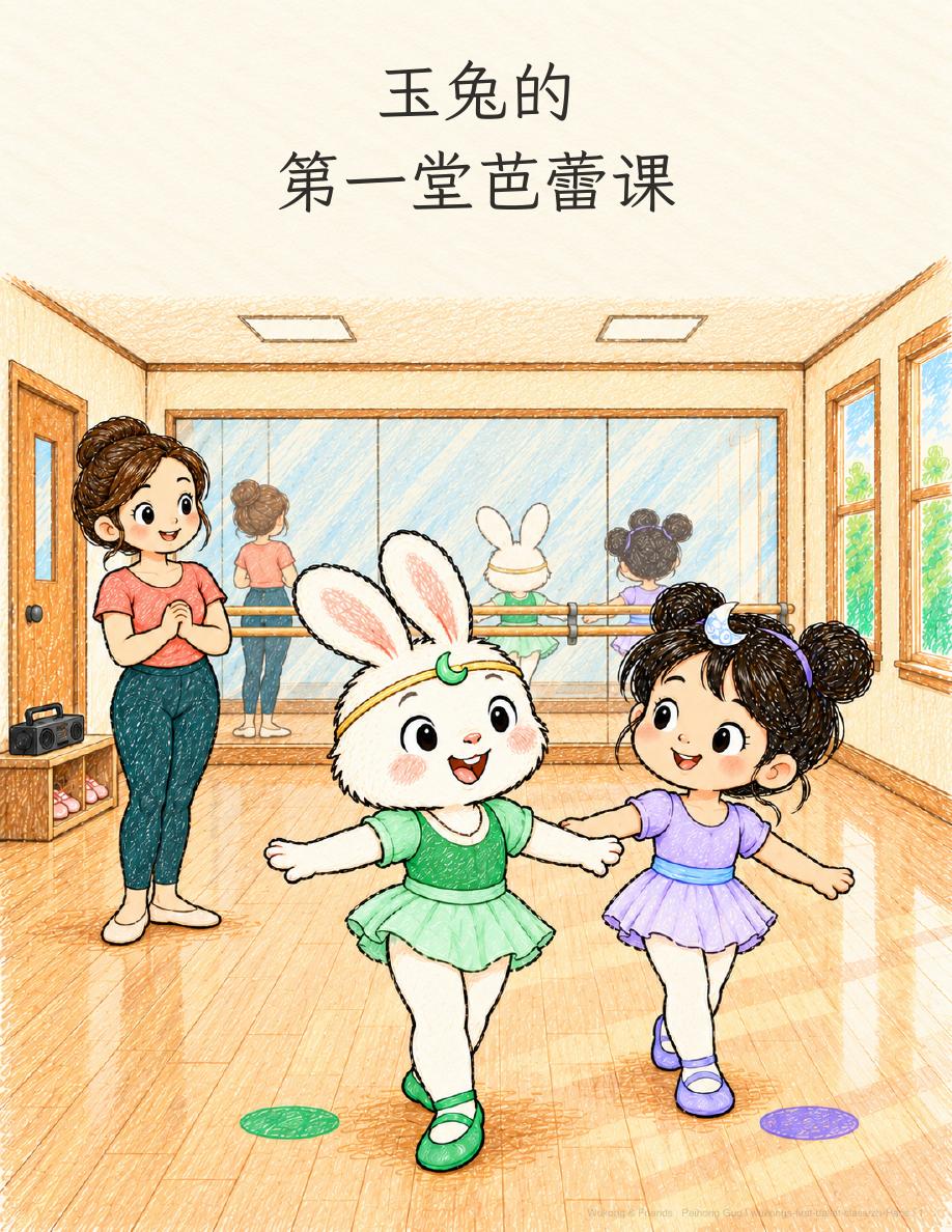 《玉兔的第一堂芭蕾课》封面